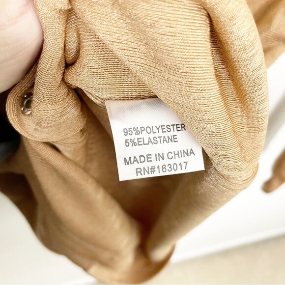 PRINCESS POLLY Elody Long Sleeve Mini Dress Brown NWT Size 2 - Picture 6 of 8